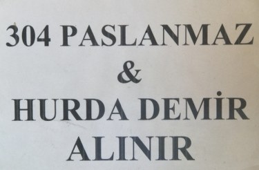 paslanmaz hurda fiyatları